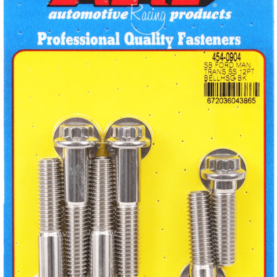 ARP Small Block Ford Manual Transmission 12pt Bellhousing Bolt Kit - Polished Stainless Steel
