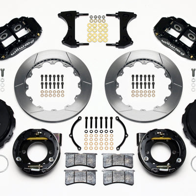 Wilwood Narrow Superlite 4R Rear P-Brk Kit 12.88in 2005-2014 Mustang