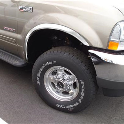 Putco 99-07 Ford SuperDuty Pickup - Full Stainless Steel Fender Trim