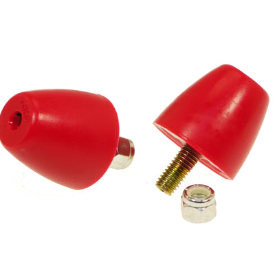 Prothane Universal Bump Stop 1 9/16X1 5/8 Cone - Red