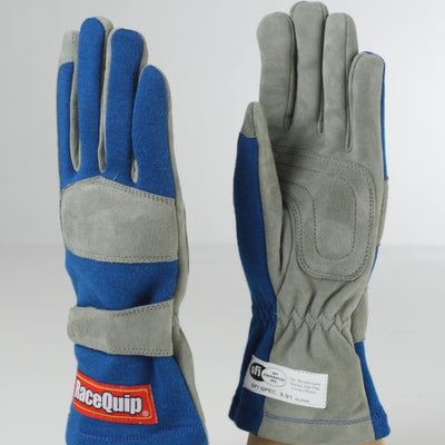 RaceQuip Blue 1-Layer SFI-1 Glove - Small