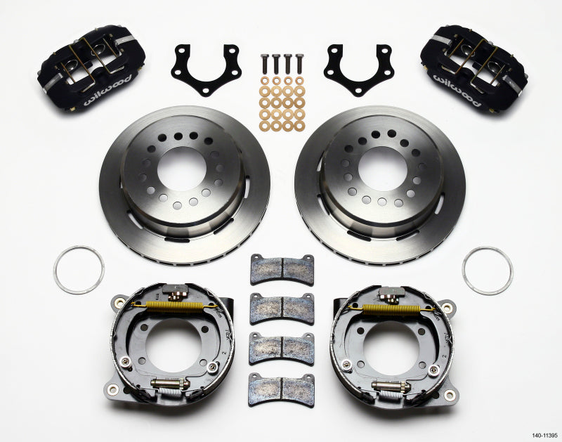 Wilwood Dynapro Low-Profile 11.00in P-Brake Kit Mopar/Dana 2.36in Off w/Snap Ring Bearing