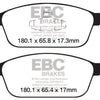 EBC 12+ Ford Focus 2.0 Turbo ST Ultimax2 Front Brake Pads