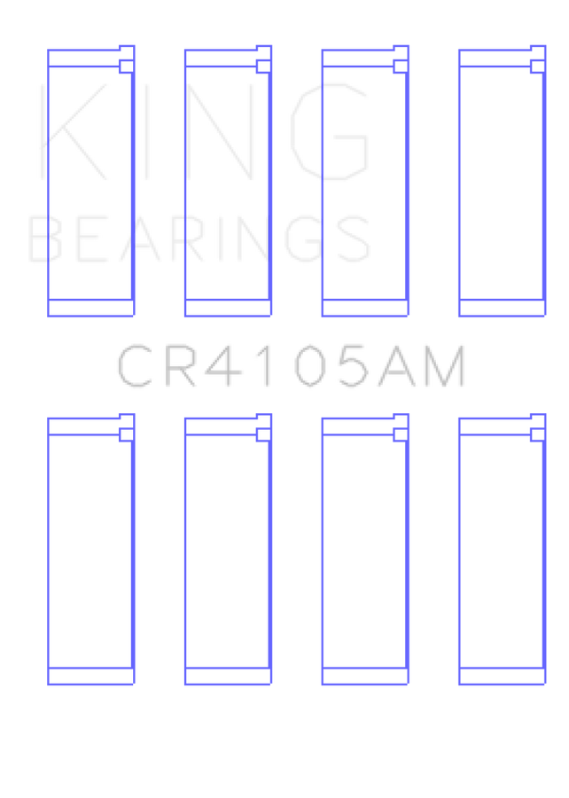 King Engine Bearings Mazda FS-DE L4/FP L4/FS L4  DOHC 16 Valve (Size +0.5) Rod Bearing Set