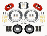Wilwood Narrow Superlite 6R Front Hat Kit 12.88in Red 2013-Up Ford Focus ST w/ Lines