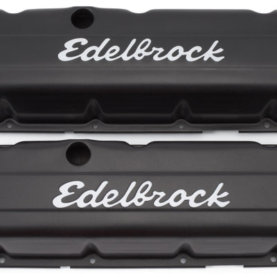 Edelbrock Valve Cover Signature Series Chevrolet 1965 and Later 396-502 V8 Tall Black