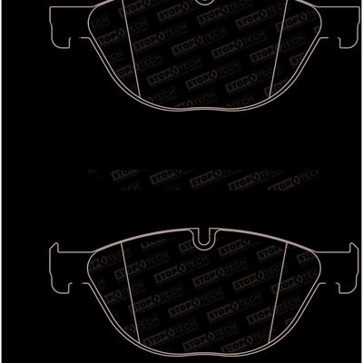 StopTech 09-17 BMW 5-Series Street Brake Pads w/Shims - Front