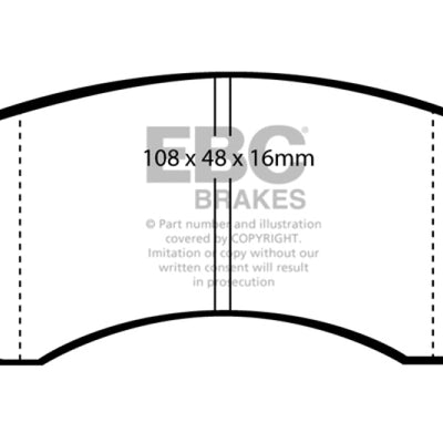 EBC 95-97 Nissan Sentra 1.6 Greenstuff Front Brake Pads