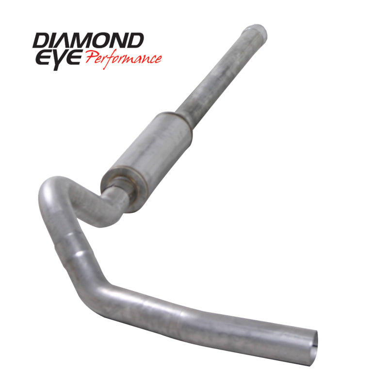 Diamond Eye KIT 4in Catback Single MFLR RPLCMENT PIPE AL CHEVY/GMC 6.6L 2500/3500 2006-2007.5
