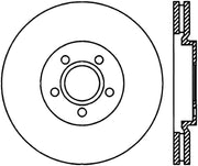 StopTech 03-09 Chrysler PT Cruiser Tur / 03-05 Dodge Neon SRT-4 Front Right Slotted & Drilled Rotor
