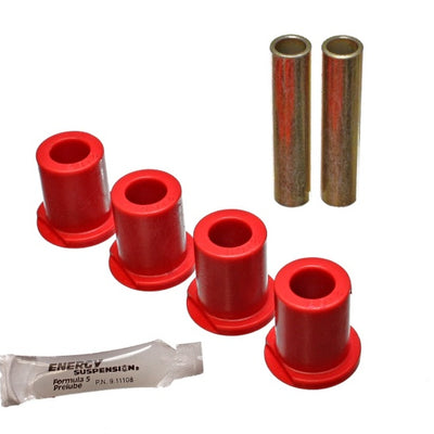 Energy Suspension 80-96 Ford Bronco / F150 / F250 / F350 Red Rear 4WD Frame Shackle Bushings Set