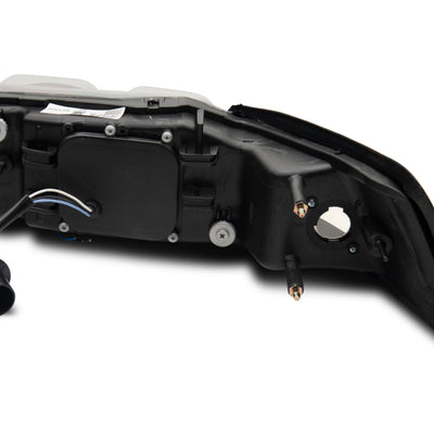 Raxiom 99-04 Ford Mustang Dual LED Halo Projector Headlights- Black Housing (Clear Lens)
