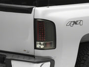 Raxiom 07-13 Chevrolet Silverado 1500 LED Tail Lights- Black Housing (Clear Lens)