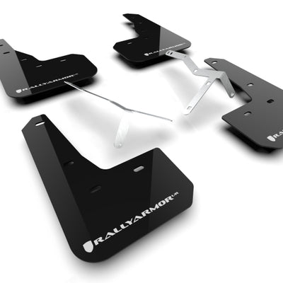 Rally Armor 23-25 Acura Integra A-Spec Black UR Mud Flap W/White Logo (No Drilling Req.)