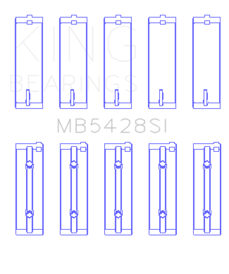 King Engine Bearings Honda R16A/ R18A 2006- Current (Size 0.25) Main Bearing Set