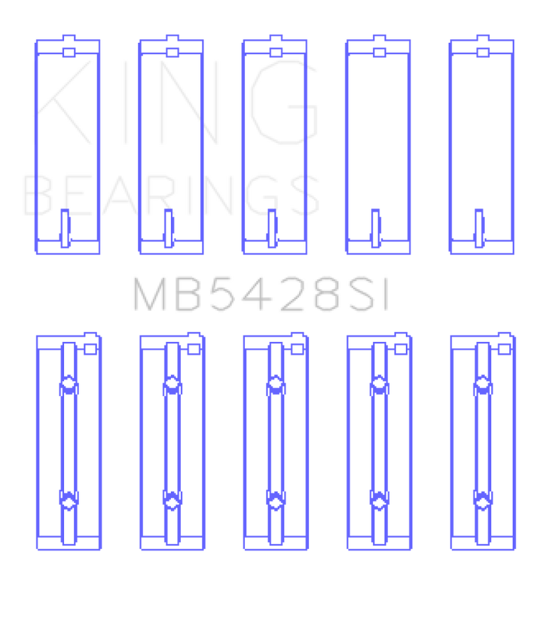 King Engine Bearings Honda R16A/ R18A 2006- Current (Size 0.25) Main Bearing Set