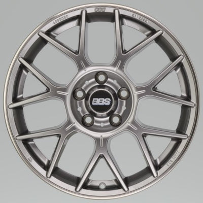 BBS XR 18x8 5x112 44mm Offset 82mm Bore PFS/Clip Req Gloss Platinum Wheel