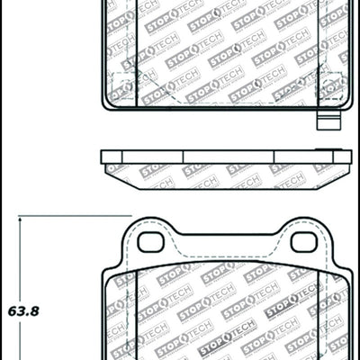 StopTech Performance 08+ Mitsubishi Evolution X Rear Brake Pads