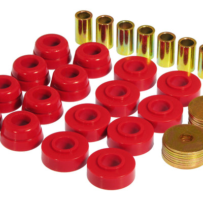 Prothane 73-82 Chevy Corvette Body Mount Kit - Red