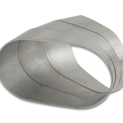 Vibrant Horizontal 304 SS Nominal 3in. Oval / 2.95in. Centerline Radius, 15 degree per cut -Set of 3