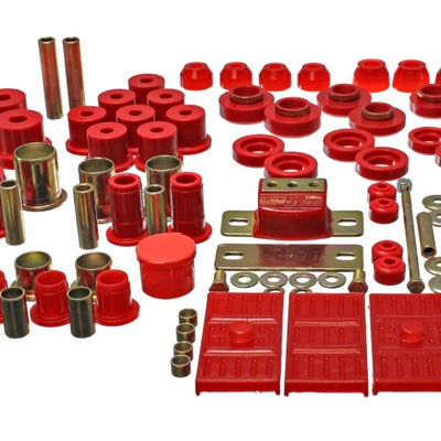 Energy Suspension 67-69 Chevrolet Camaro (w/mono leaf springs) Red Hyper-flex Master Bushing Set
