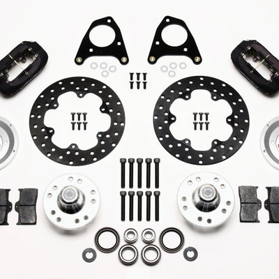 Wilwood Forged Dynalite Front Drag Kit Drilled Rotor 87-93 Mustang 84-86 SVO 5 Lug