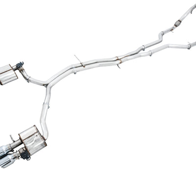 AWE Tuning Audi B9 S5 Sportback SwitchPath Exhaust - Non-Resonated (Silver 102mm Tips)