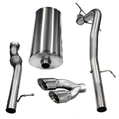 Corsa 2011-2014 Cadillac Escalade ESV 6.2L V8 Polished Sport Cat-Back Exhaust