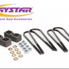 Daystar 2003-2013 Dodge Ram 2500 4WD (w/AAM 10.5 Axle & w/o Overloads) - 2in Rear Block & U-Bolt Kit