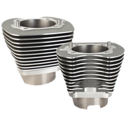 S&S Cycle 07-16 BT 4-1/8in Bore Cylinder Set For 124in & 124in Dish - Stone Gray