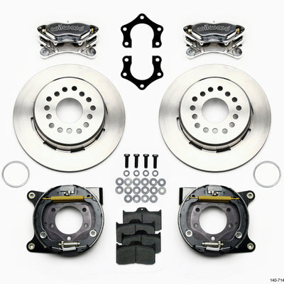 Wilwood Forged Dynalite P/S Park Brake Kit Polished Mopar/Dana 2.36in Off w/Snap Ring Bearing