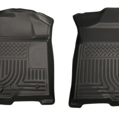 Husky Liners 08-10 Ford SuperDuty Regular/Super/Crew Cab WeatherBeater Black Floor Liners