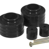 Prothane Jeep TJ 1.5-2in Lift Coil Spring Isolator - Black