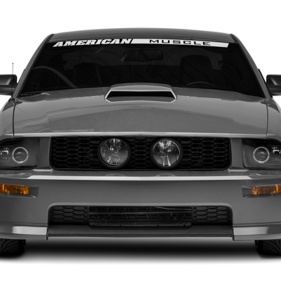 Raxiom 05-09 Ford Mustang Halogen 2010 Style LED Halo Headlights-Blk Hsng(Clear Lens/Excludes GT500)