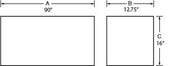 Tradesman Aluminum Top Mount L-Wing Box (90in.) - Brite
