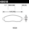 Hawk 05-15 Nissan Frontier 2WD/4WD / 05-15 Nissan Xterra HPS Street Front Brake Pads