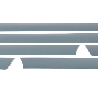 Putco 09-14 Ford F-150 Reg Cab 8ft Long Box - 7in Wide (10pcs) Black Platinum Rocker Panels