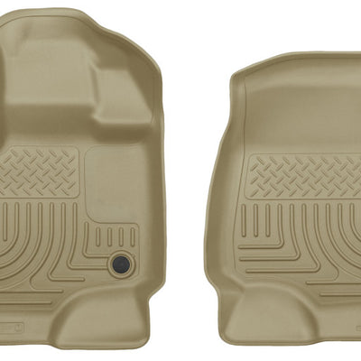 Husky Liners 15-23 Ford F-150 Super/Super Crew Cab WeatherBeater Tan Front Floor Liners