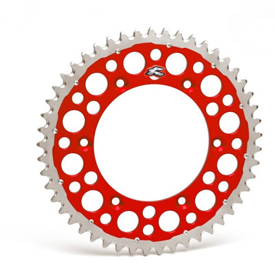 Renthal 96-18 Honda CR250R/ CRF150/250R/450R/X/ XR 250R/650RRear Twinring - Red 520-48P Teeth