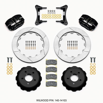 Wilwood Dynapro Radial Front Drag Kit 12.88 Vented 15-23 Mustang
