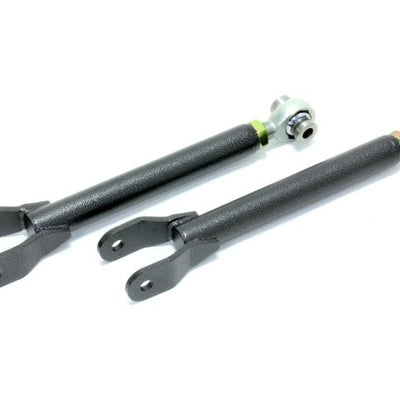 BMR 10-15 5th Gen Camaro Trailing Arms Rear w/ Single Adj. Rod Ends - Black Hammertone