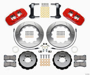 Wilwood AERO6 Front Hat Kit 14.00 Red 1999-2012 Subaru WRX w/Lines
