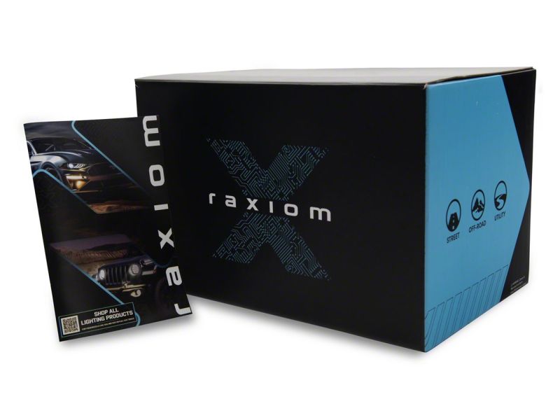 Raxiom 12-15 Toyota Tacoma Axial Projector Headlights w/ SEQL LED Bar- Black Housing (Clear Lens)