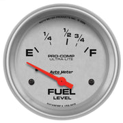 AutoMeter Gauge Fuel Level 2-5/8in. 16 Ohm(e) to 158 Ohm(f) Elec Ultra-Lite