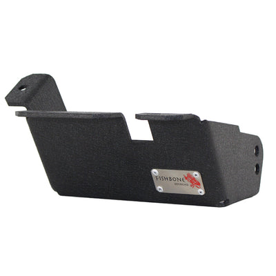 Fishbone Offroad 97-06 Jeep Wrangler TJ Steering Box Skid Plate - Black Textured Powdercoat