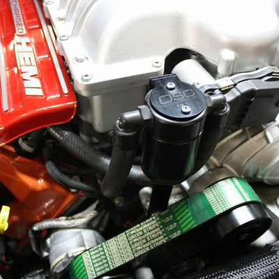 J&L 15-25 Dodge Hellcat/Demon 6.2L Hemi Passenger Side Oil Separator 3.0 - Black Anodized