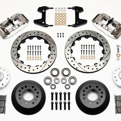 Wilwood Narrow Superlite 6R Front Hub Kit 12.88in Drill Pol 74-80 Pinto/Mustang II Disc Spindle only