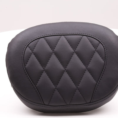 Mustang 11-13 Harley Blackline, 12-17 Slim Sissy Bar Pad Diamond Stitch (11.5 inch x 9 inch) - Blac