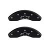 MGP 4 Caliper Covers Engraved Front Gen 2/Viper Engraved Rear Gen 2/Snake Black finish silver ch