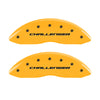 MGP 4 Caliper Covers Engraved Fr Challenger Rr Vintage RT Yellow Finish Black Char 06 Dodge Charger